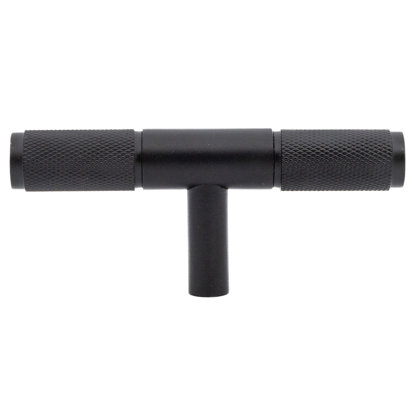 Möbelknopf „Knurled T-Bar“ 75 mm – luxuriöser Messingknopf