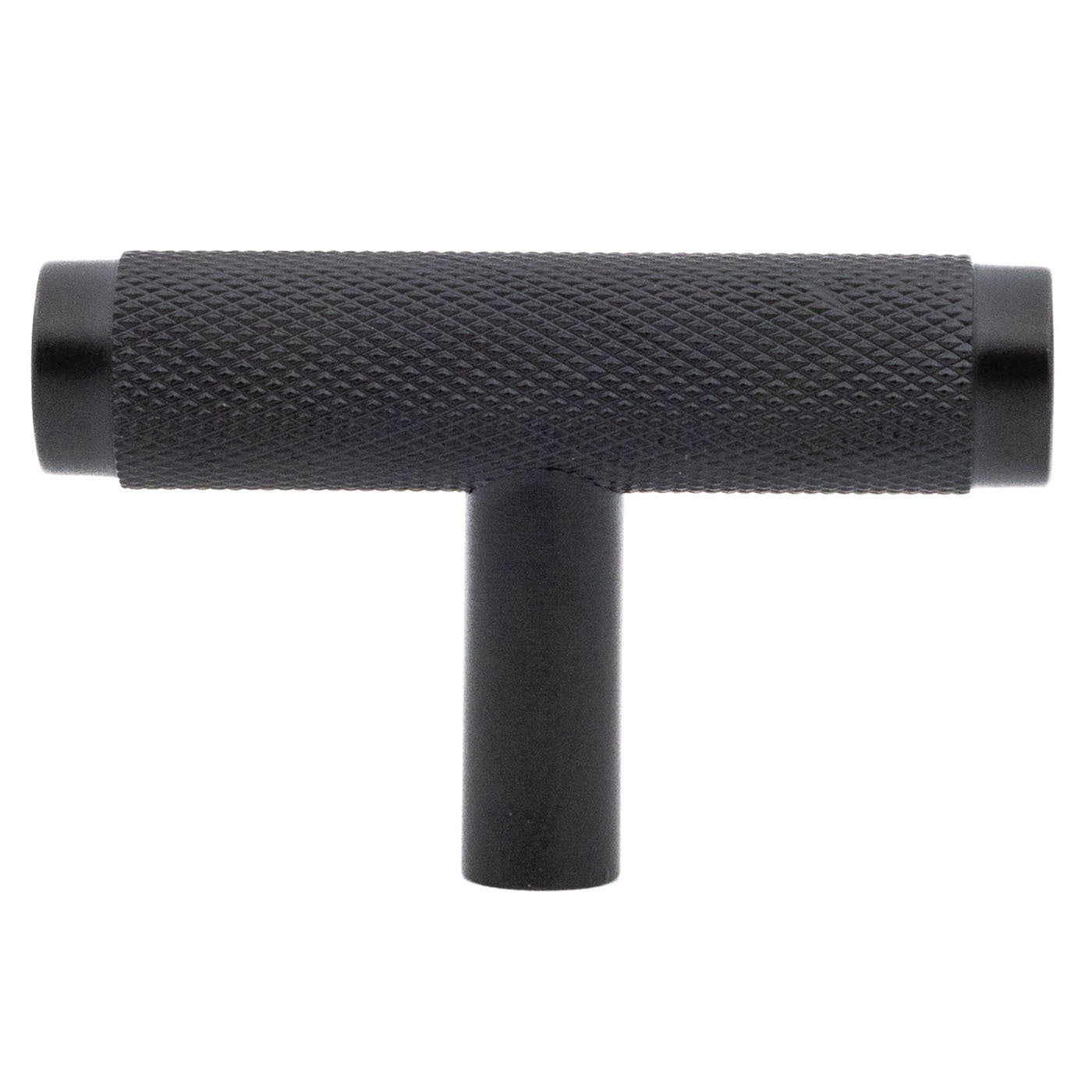 Möbelknopf „Knurled T-Bar“ 50 mm – Luxus-Messingknopf