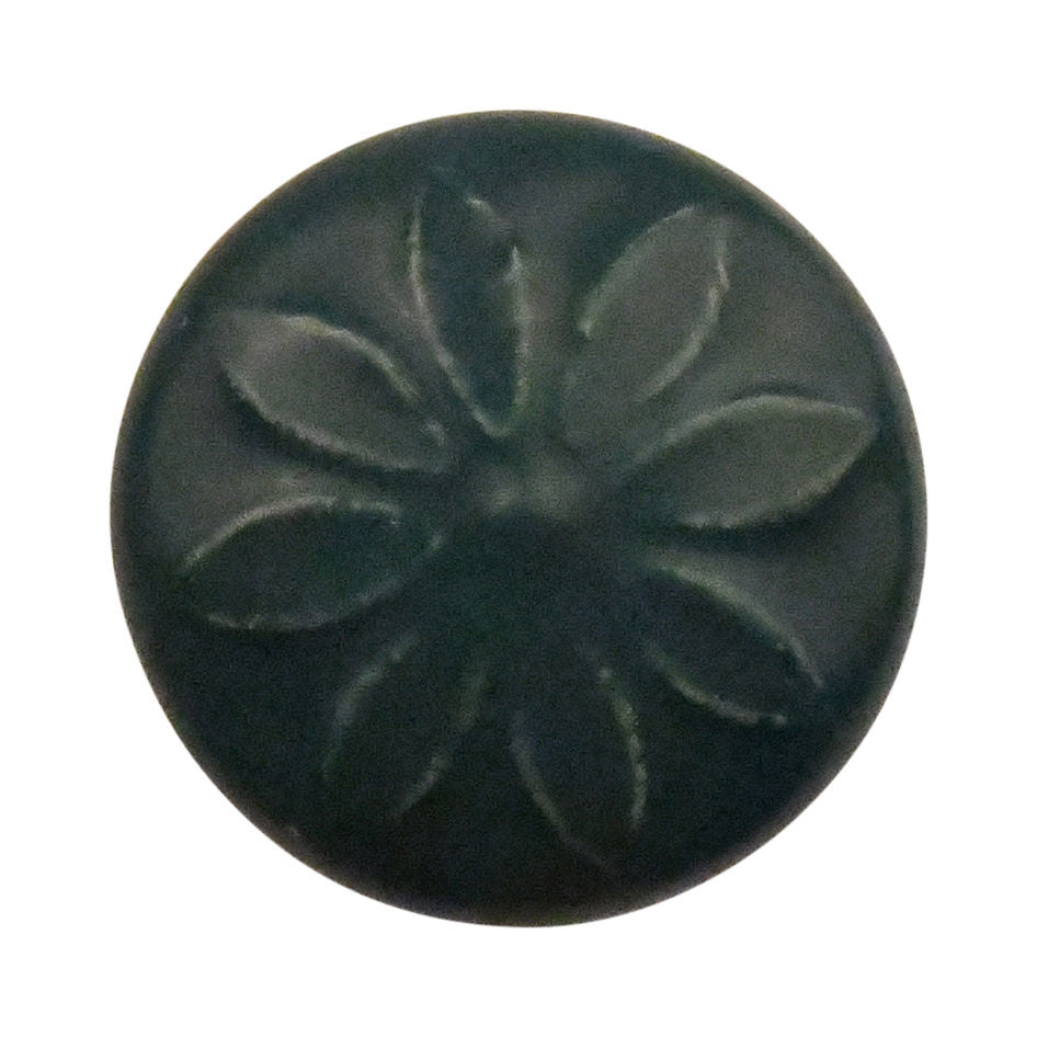 Möbelknopf 42,5 mm ozeanblaue Blume