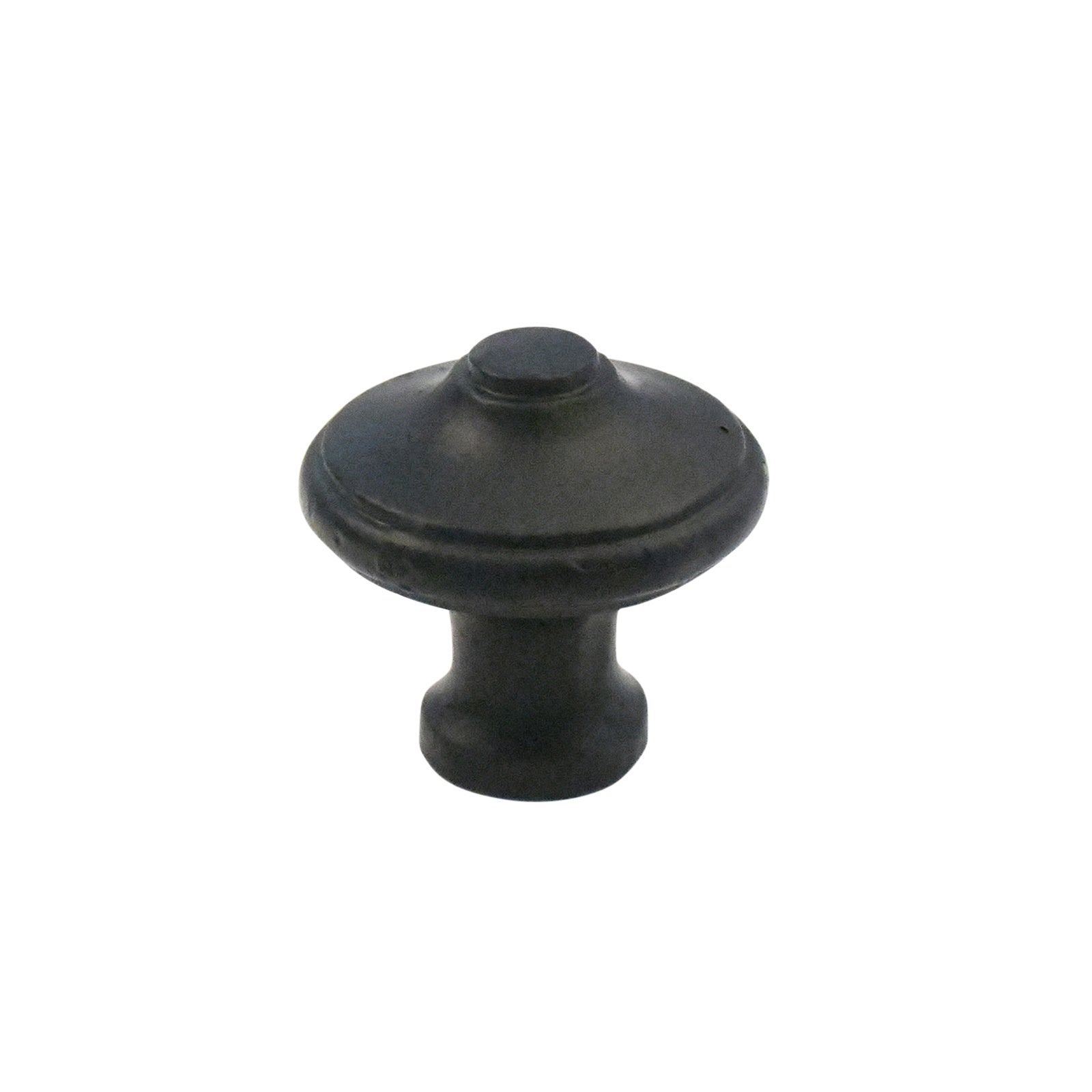 Schrankknopf aus Gusseisen, 40 mm – Schwarz lackiert