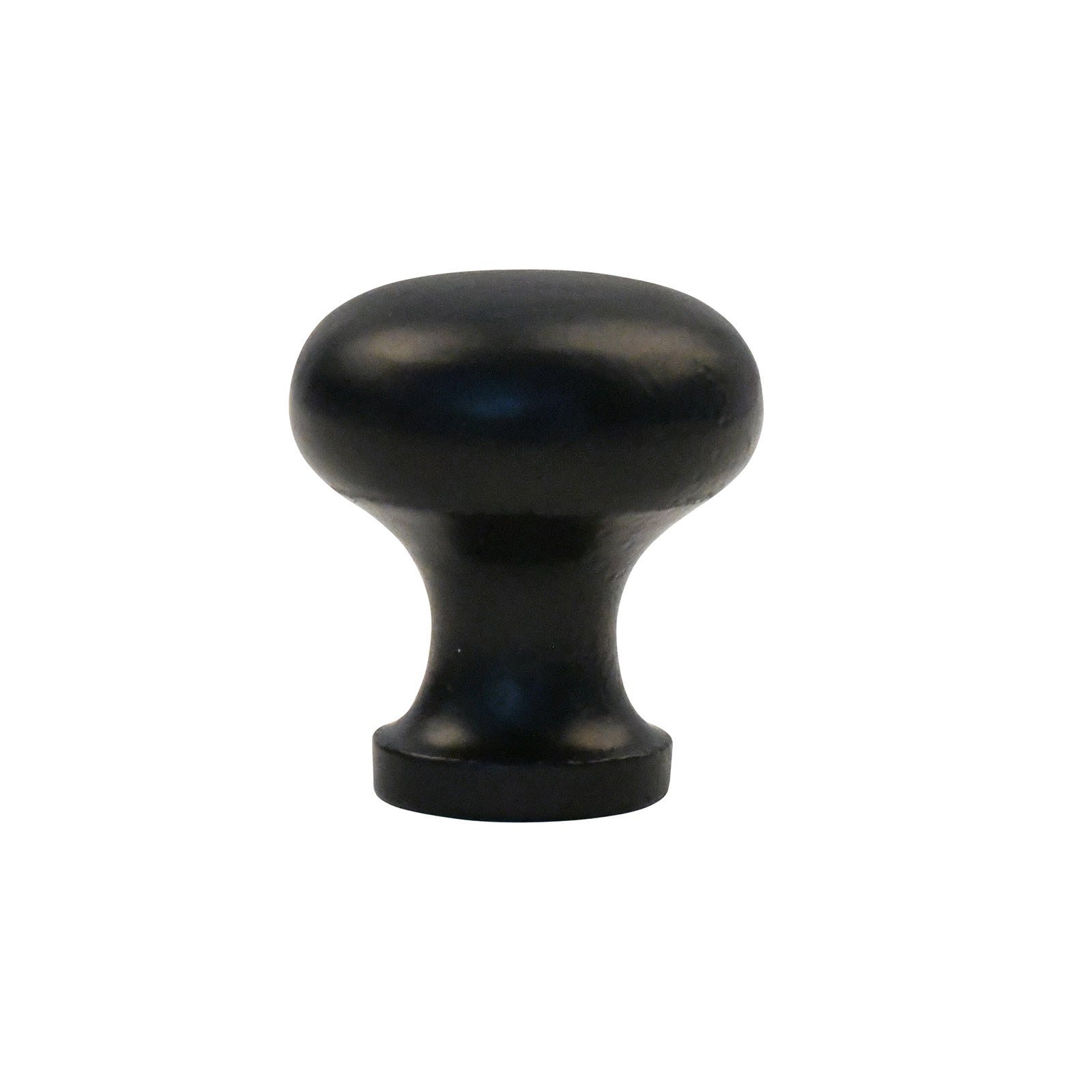 Möbelknopf rund 33mm schwarz