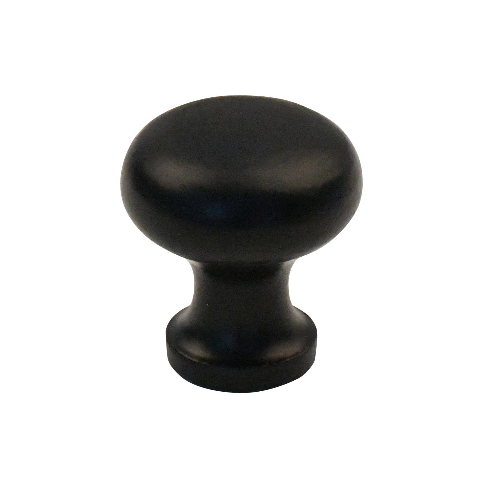 Möbelknopf rund 33mm schwarz