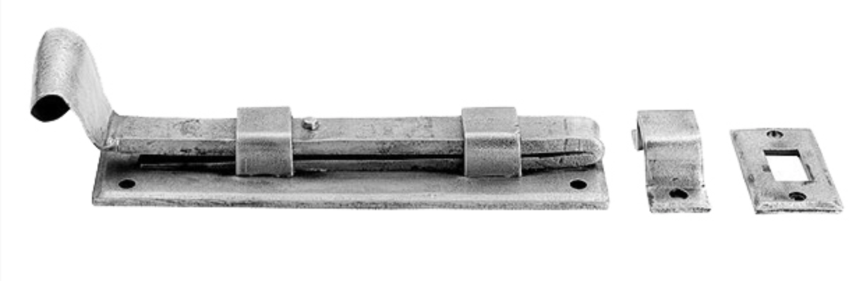 Türriegel Fischschwanz 150 mm Zinn